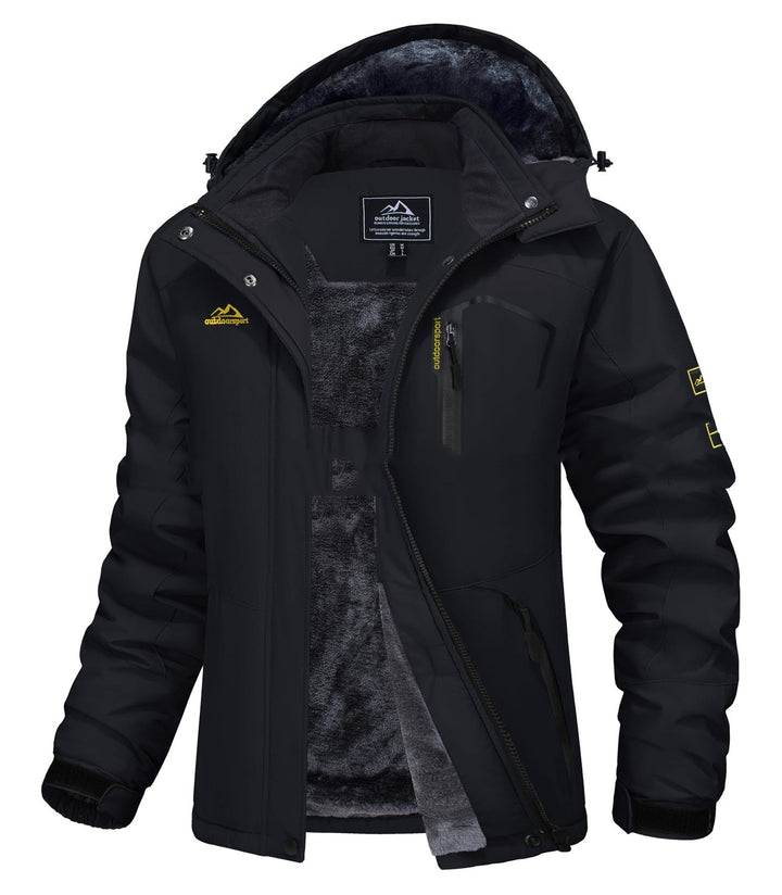 Jerieka – Winterjacke Mit Kapuze Und Fleecefutter