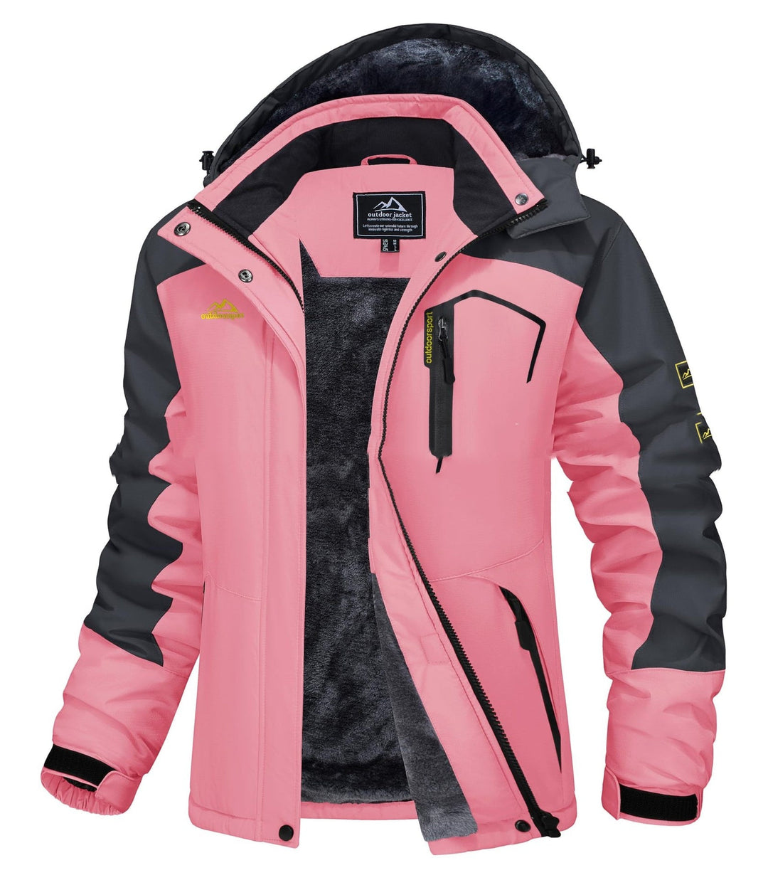 Jerieka – Winterjacke Mit Kapuze Und Fleecefutter