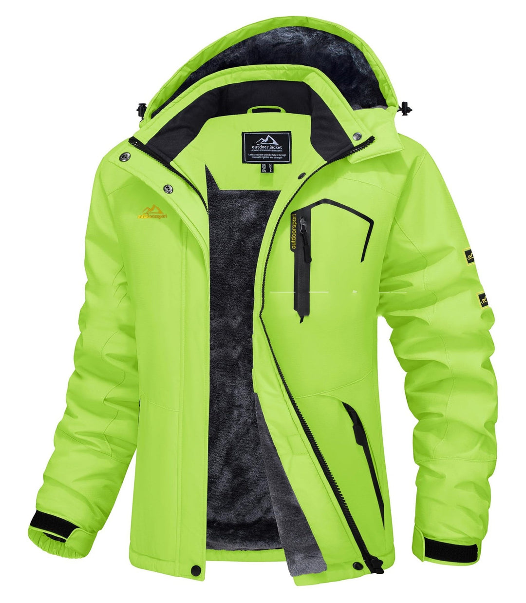 Jerieka – Winterjacke Mit Kapuze Und Fleecefutter
