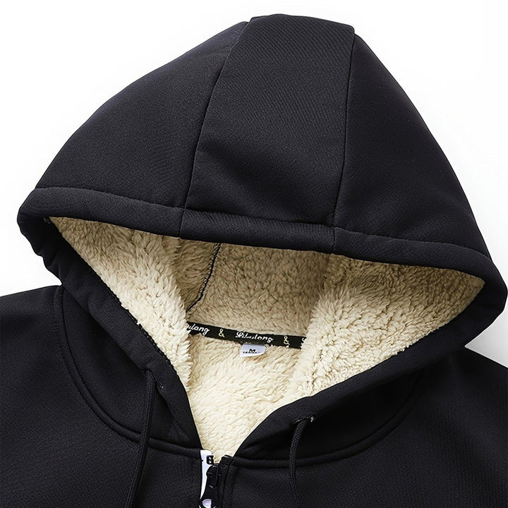Jamshid - Langarm Kapuzenpullover Mit Reißverschluss