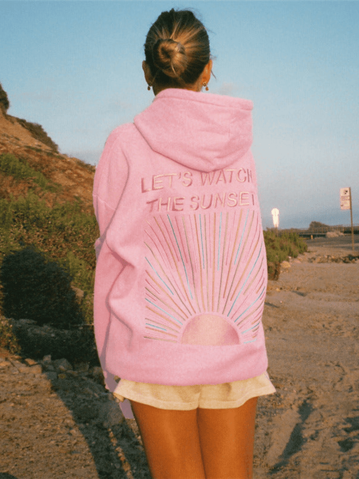 Norvile - Trendiger Sonnenuntergang Kapuzenpullover