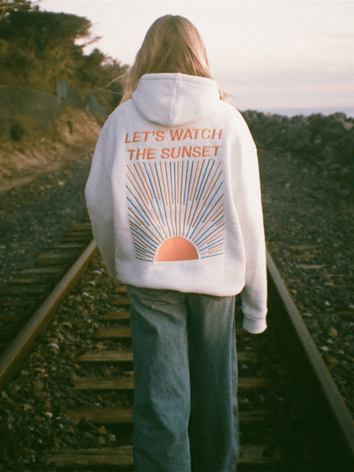 Norvile - Trendiger Sonnenuntergang Kapuzenpullover