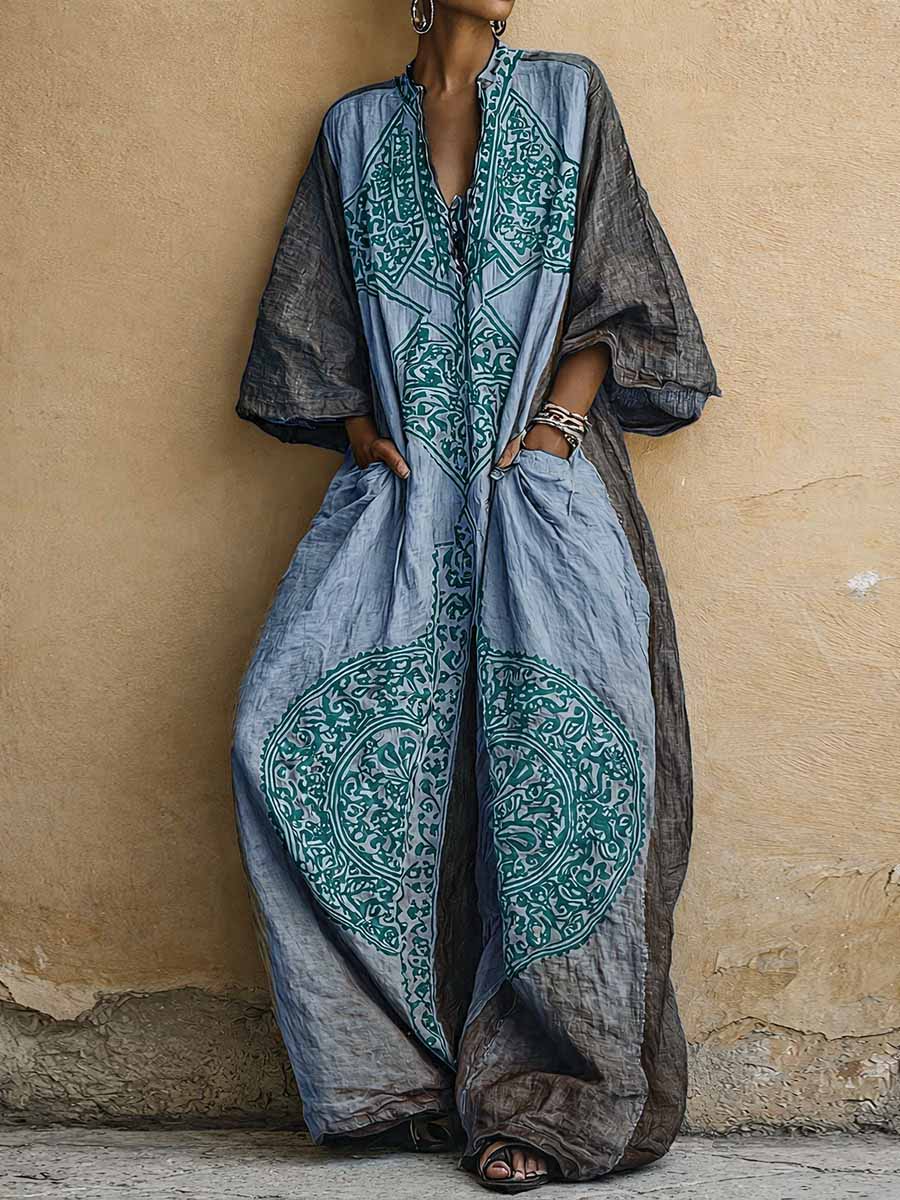 Flavie – Bedruckter Jumpsuit Mit Weitem Bein