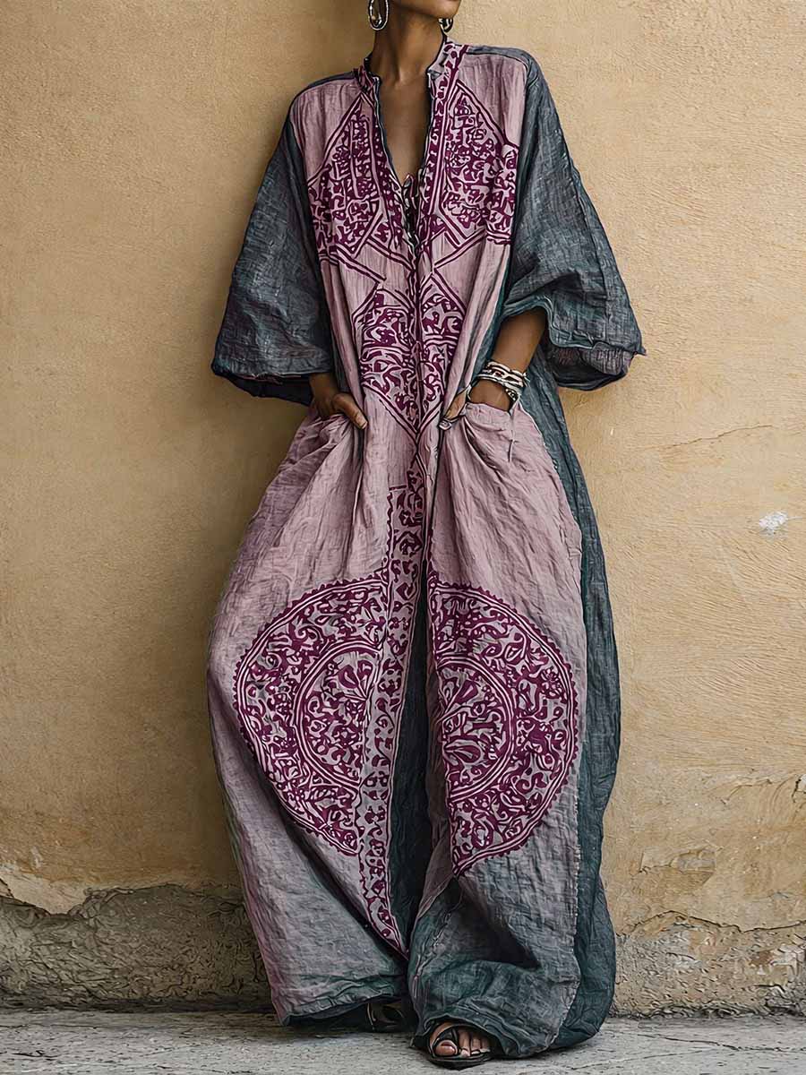 Flavie – Bedruckter Jumpsuit Mit Weitem Bein