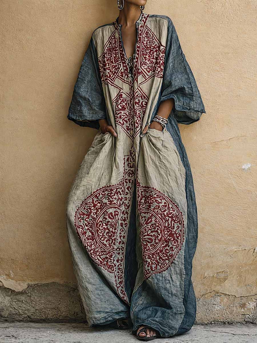 Flavie – Bedruckter Jumpsuit Mit Weitem Bein