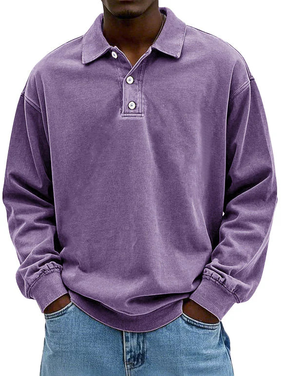 Leonel – Langarm Poloshirt