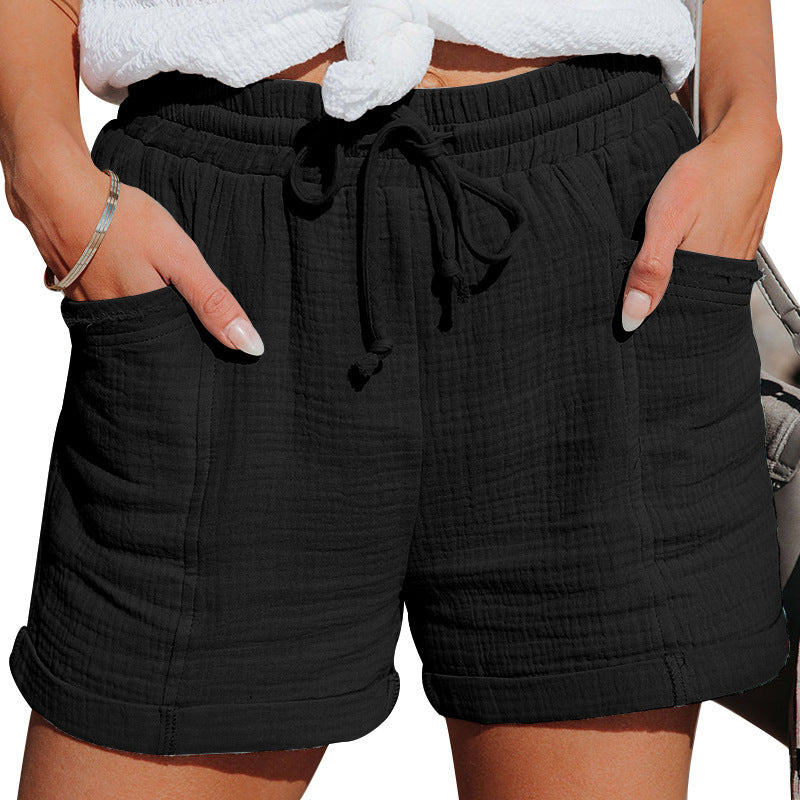 Ivanna - Shorts aus Leinen und Baumwolle