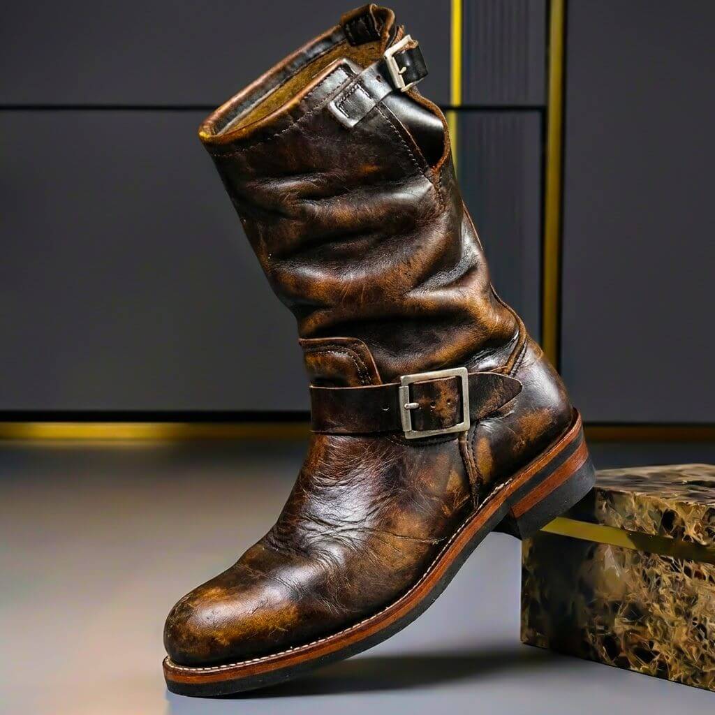 Quade – Stiefeletten Aus Vintage-Leder