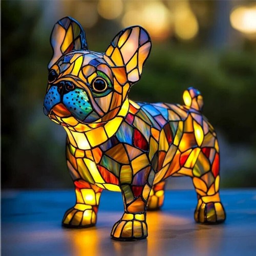 GlowHound – Hundelampe Aus Buntglas