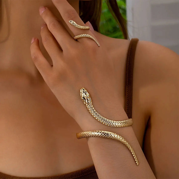 Zevella – Set Aus Armband Und Ring MIT Schlangenmotiv