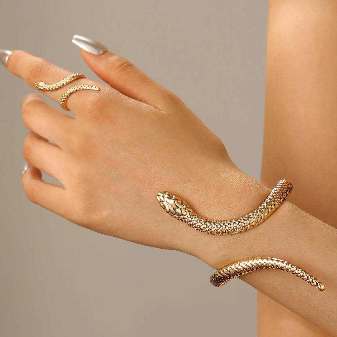 Zevella – Set Aus Armband Und Ring MIT Schlangenmotiv