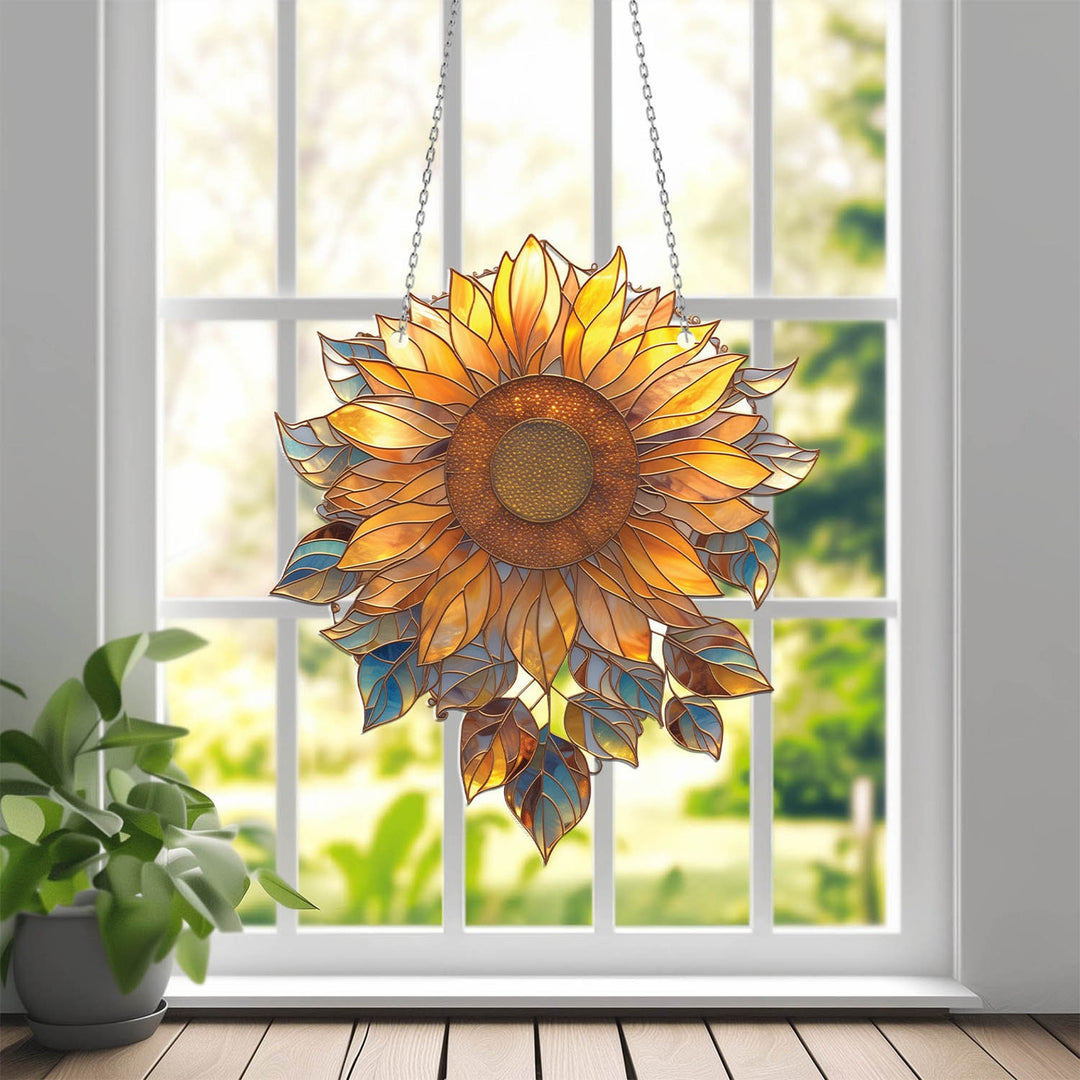 Sonnenblumen-Acrylfenster