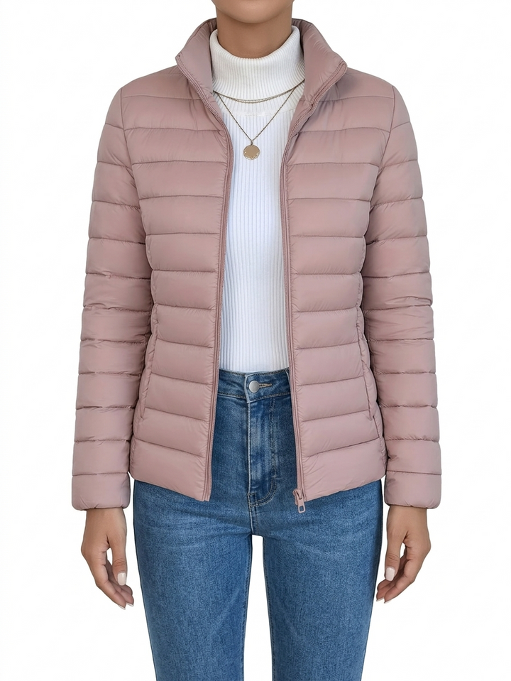Loryta – Gesteppte Pufferjacke mit Stehkragen Und Reißverschluss