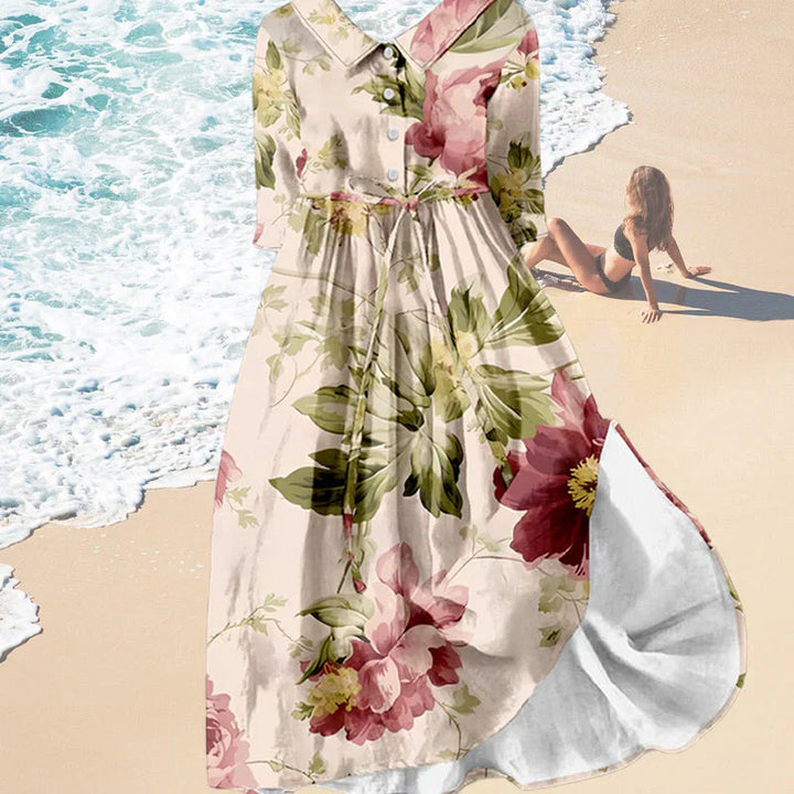 Jitske - Spitzenkleid Mit Blumendruck