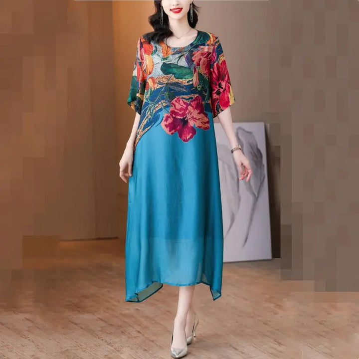 Debby - Elegantes Kleid mit Blumendruck