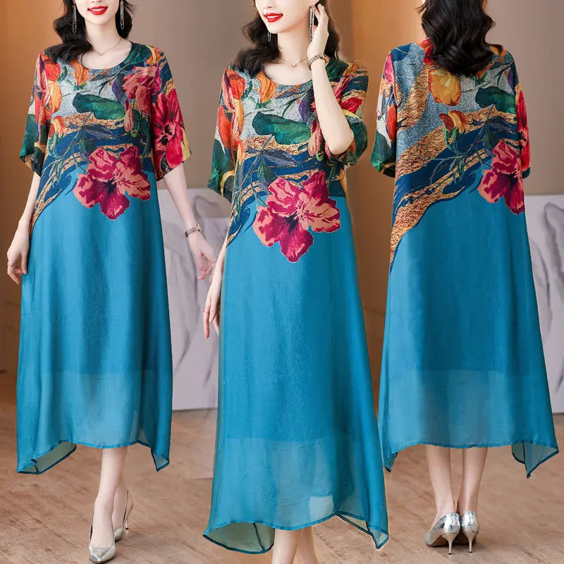 Debby - Elegantes Kleid mit Blumendruck