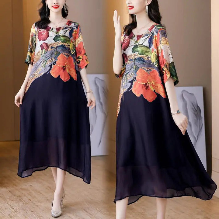 Debby - Elegantes Kleid mit Blumendruck