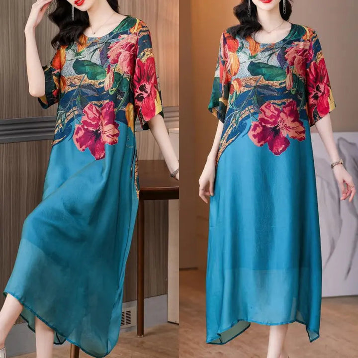 Debby - Elegantes Kleid mit Blumendruck