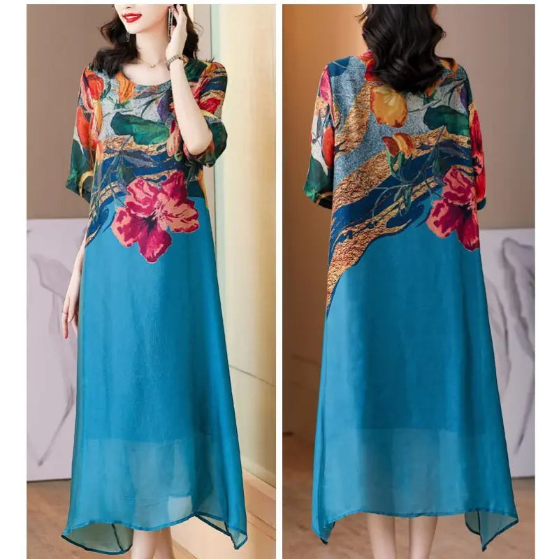 Debby - Elegantes Kleid mit Blumendruck