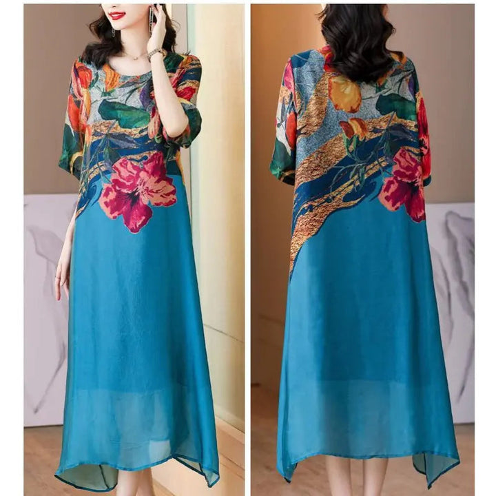 Debby - Elegantes Kleid mit Blumendruck