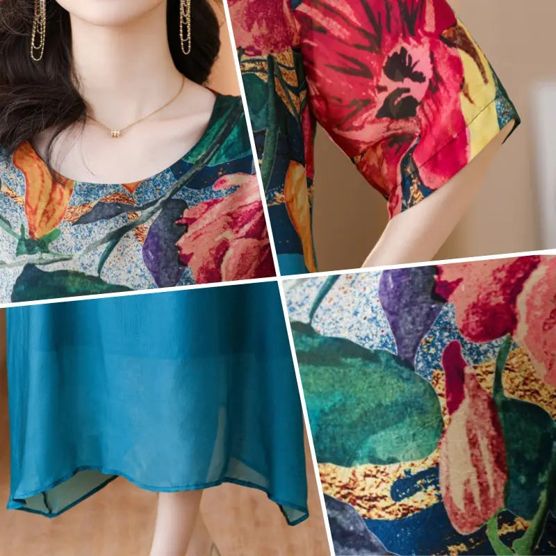 Debby - Elegantes Kleid mit Blumendruck