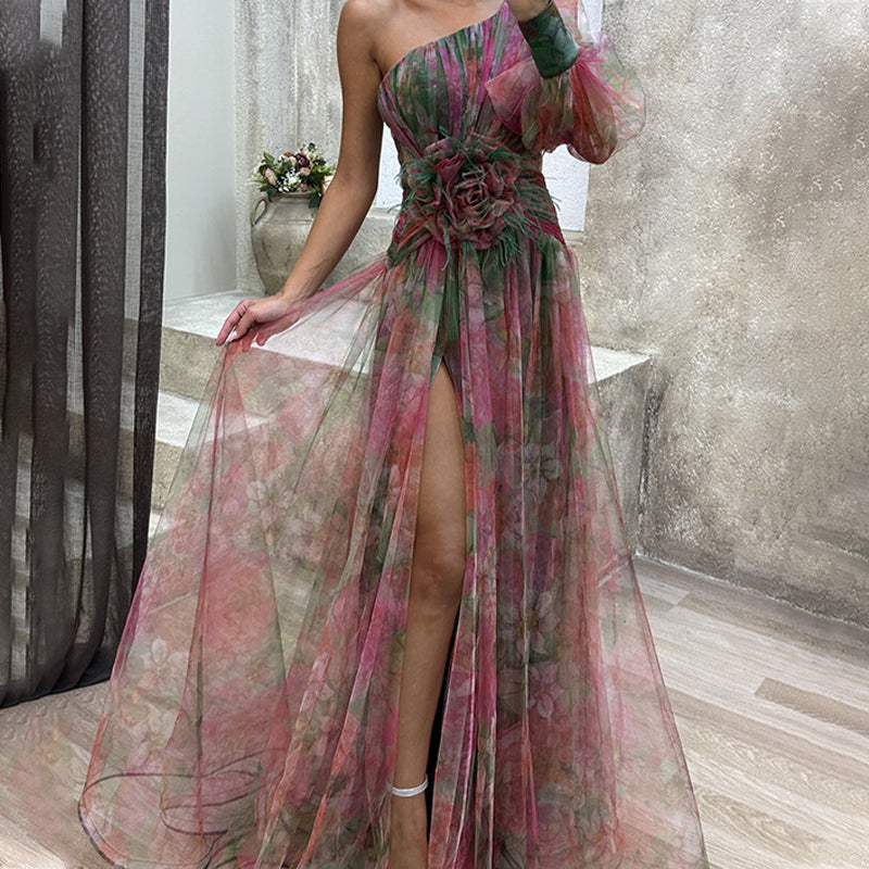 Cobie - Unregelmäßiges Tüll Kleid