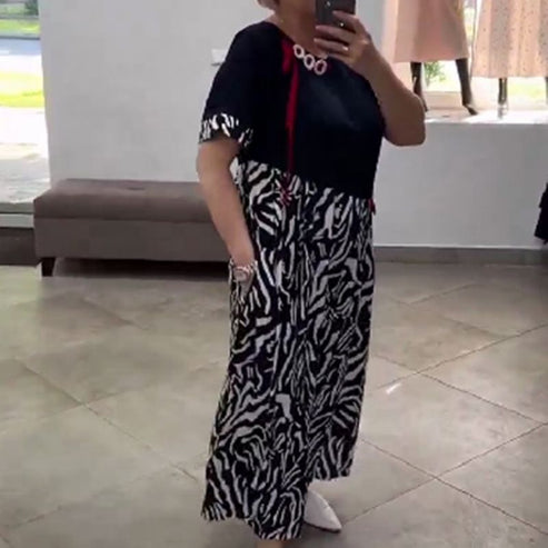 Zahara – Lässiges Patchwork-Kleid