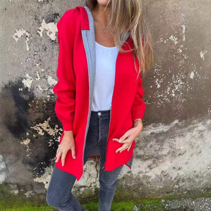 Karletta – Kapuzen Jacke Mit Reißverschluss Und Taschen