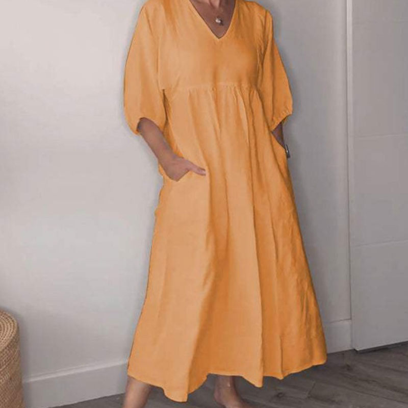 Shantel - Lässiges Kleid Mit V-Ausschnitt