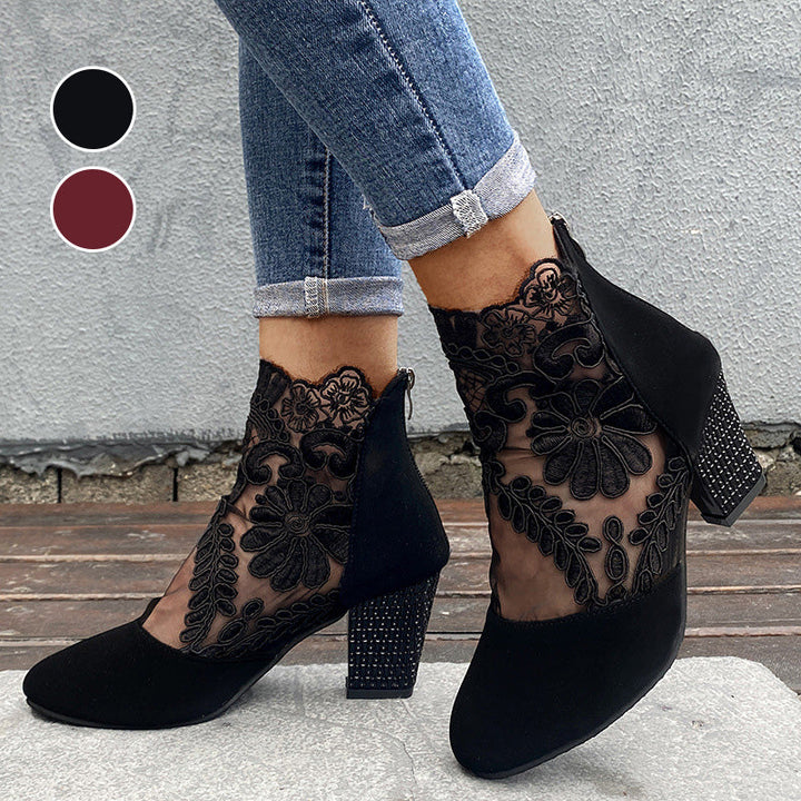 Janneke - Elegant Spitze Hoher Absatz Schuhe