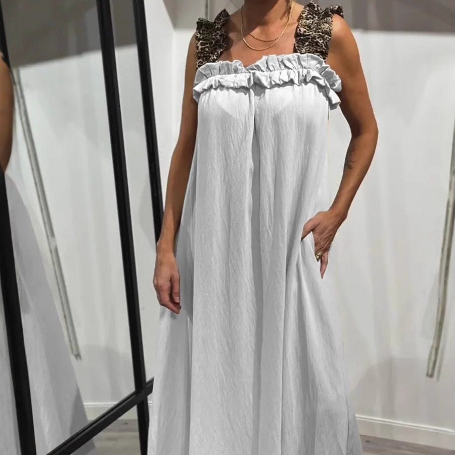 Fiola – Lässiges ärmelloses Maxikleid mit Taschen