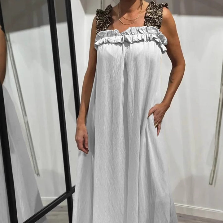 Fiola – Lässiges ärmelloses Maxikleid mit Taschen