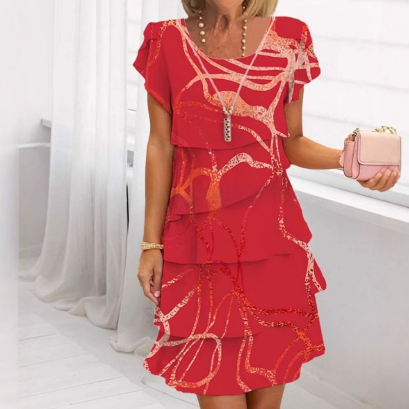 Gilava - Elegantes Rüschen Kleid