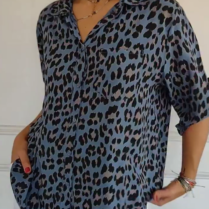 Henrietta - Hemd Mit Leopardenmuster