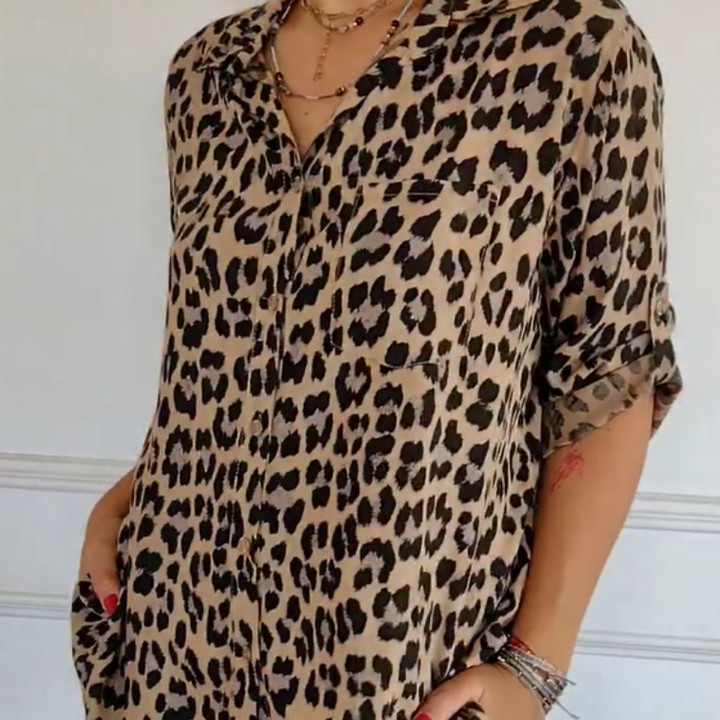 Henrietta - Hemd Mit Leopardenmuster