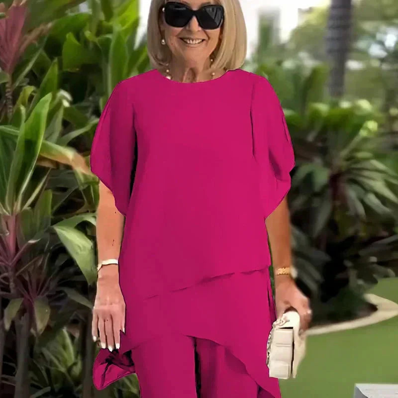 Lianah – Bluse Mit Weit Geschnittener Hose