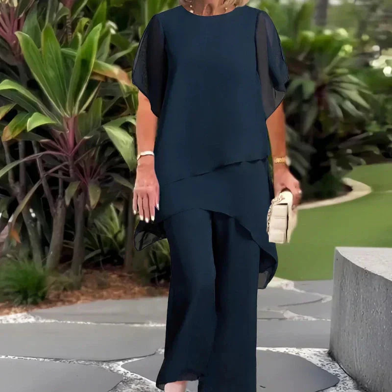 Lianah – Bluse Mit Weit Geschnittener Hose