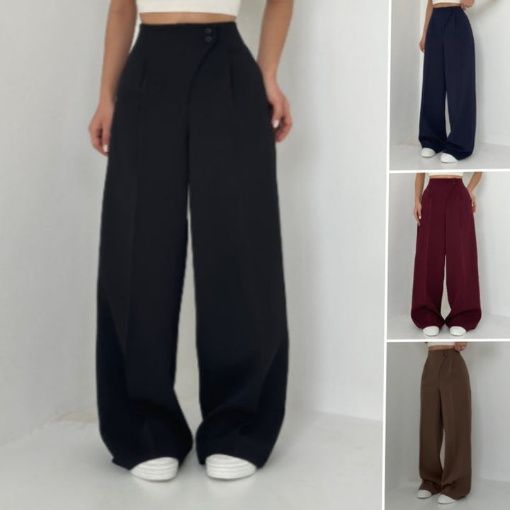 Mariani – Modische Hose Mit Weitem Bein