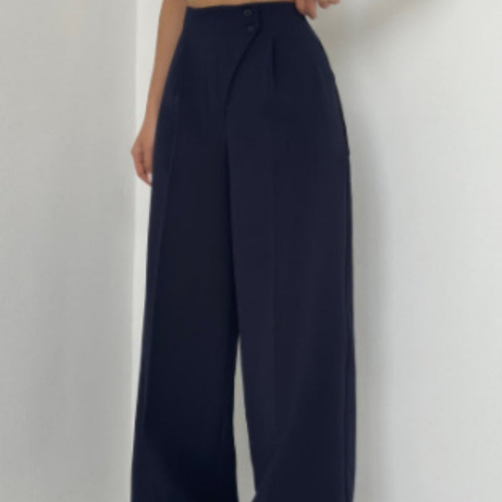 Mariani – Modische Hose Mit Weitem Bein