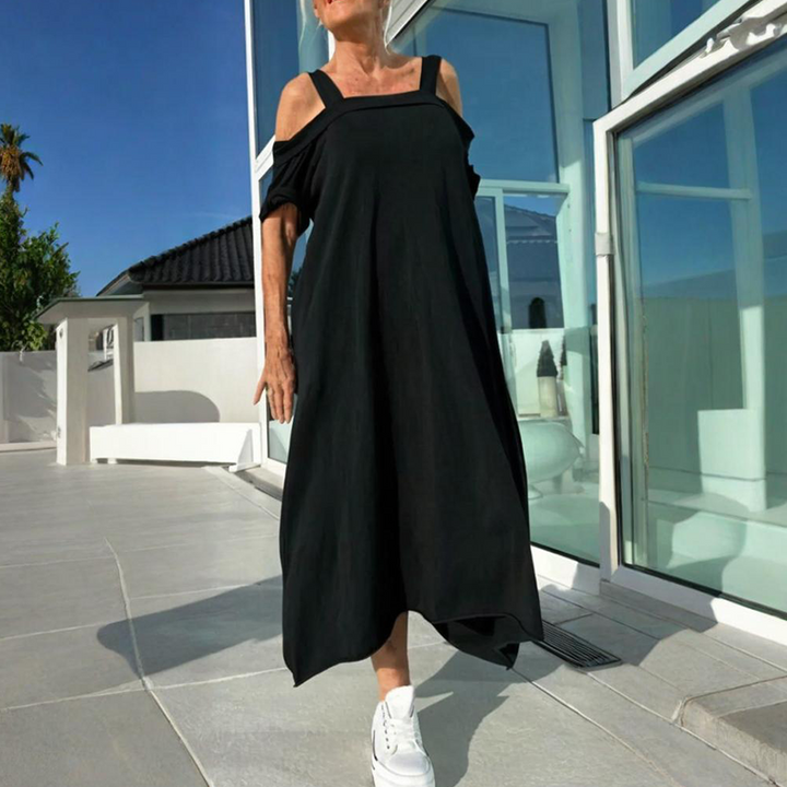 Mariyana - Schulterfreies Maxikleid