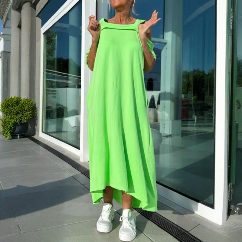 Mariyana - Schulterfreies Maxikleid