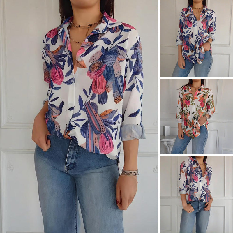 Garner – Stilvolles Pflanzen Hemd Mit Blumen Drucken