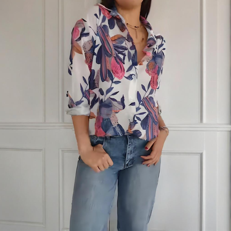 Garner – Stilvolles Pflanzen Hemd Mit Blumen Drucken