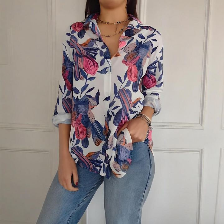 Garner – Stilvolles Pflanzen Hemd Mit Blumen Drucken