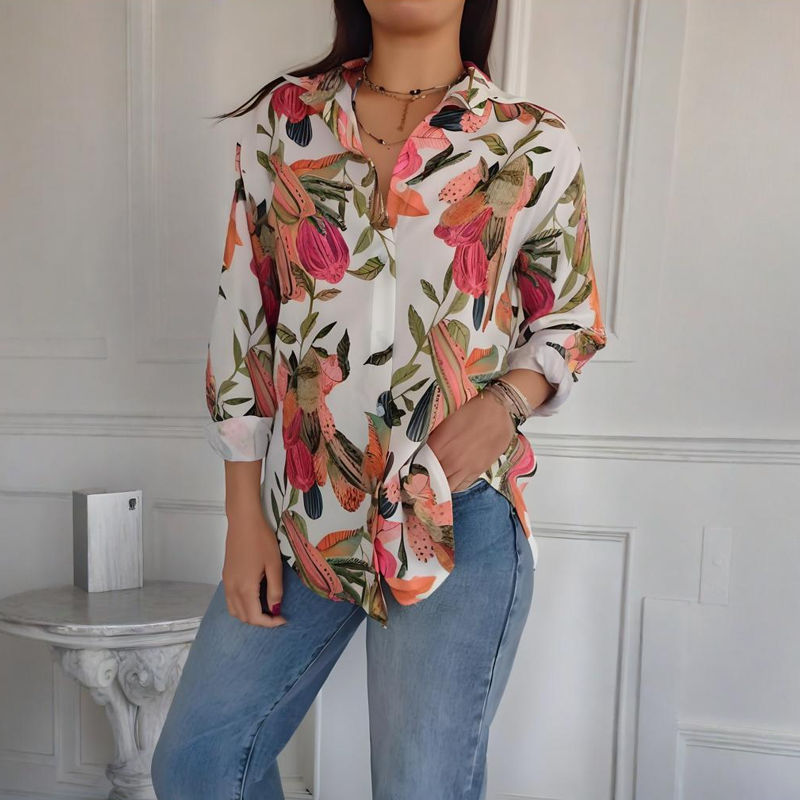 Garner – Stilvolles Pflanzen Hemd Mit Blumen Drucken