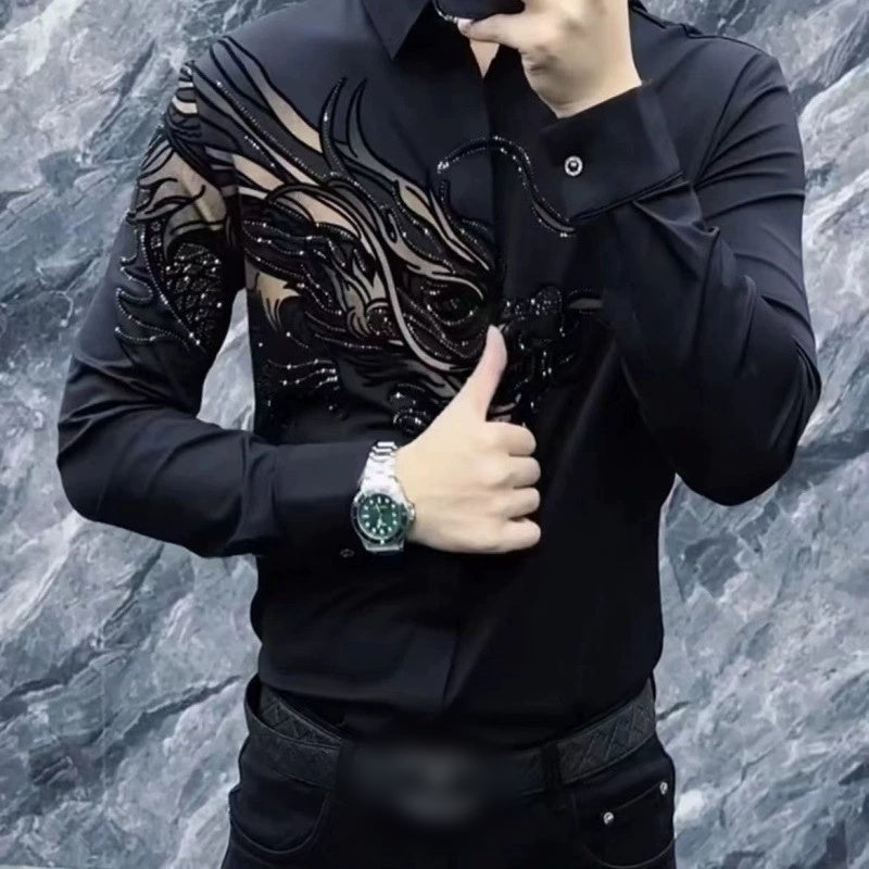 Zeljko – Elegantes  Schmal Geschnittenes Hemd mit Print