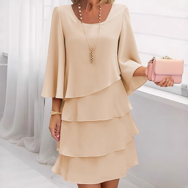 Ishari - Elegantes Kleid Mit Quadratischem Ausschnitt