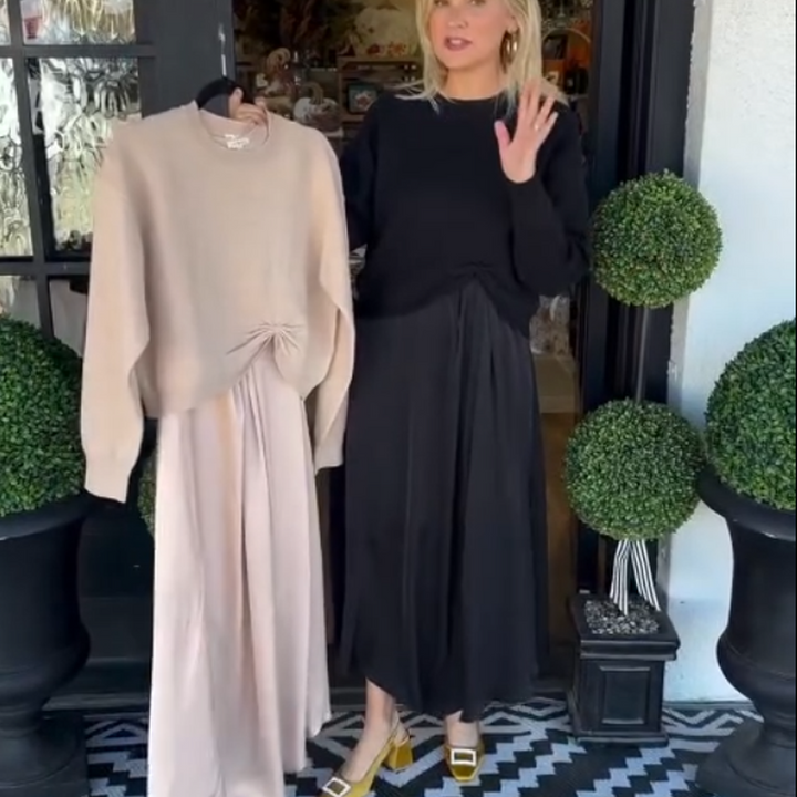 Lilee – Top Mit Gedrehtem Knoten Und Maxikleid
