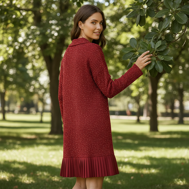 Leire – Minimalistisches Kurzes Strick Kleid