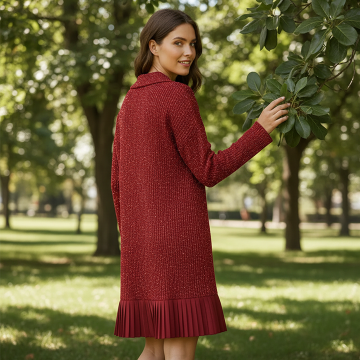 Leire – Minimalistisches Kurzes Strick Kleid
